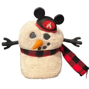Disney Parks Snowman Mickey Ears Baseball Cap Hat